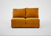 Tailor Medium Armless Unit Smart Luxe Velvet Cognac / Black