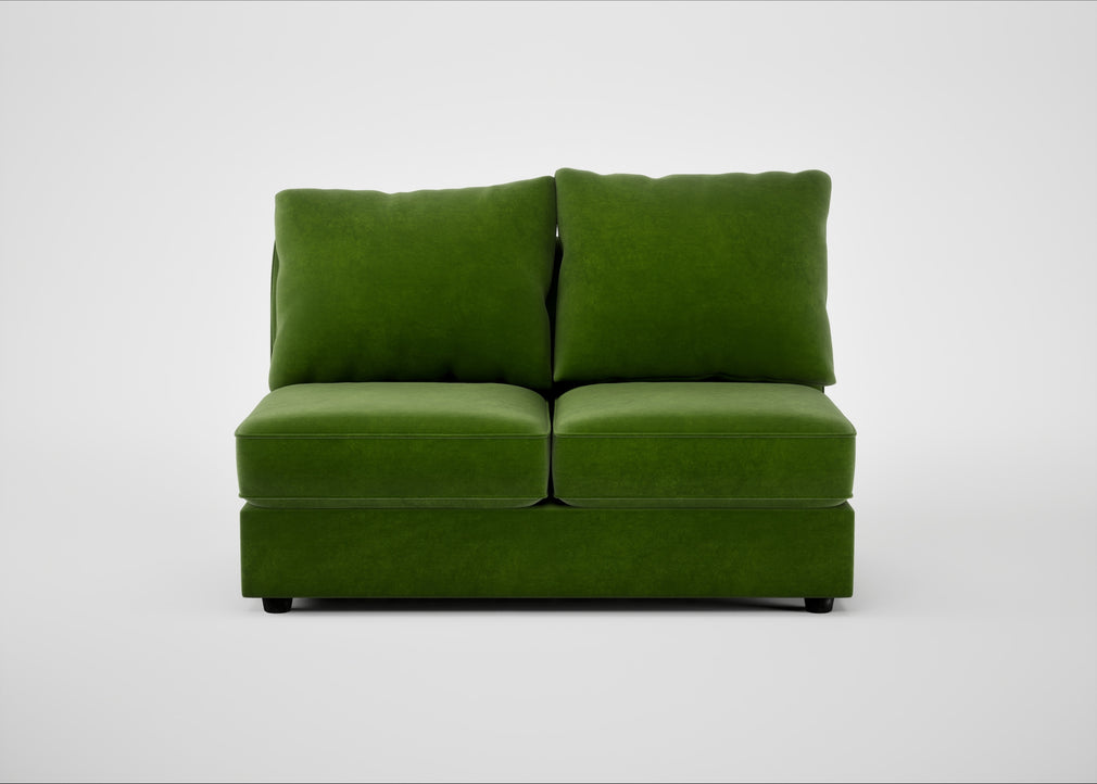 Tailor Medium Armless Unit Smart Luxe Velvet Grass / Black