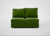 Tailor Medium Armless Unit Smart Luxe Velvet Grass / Natural