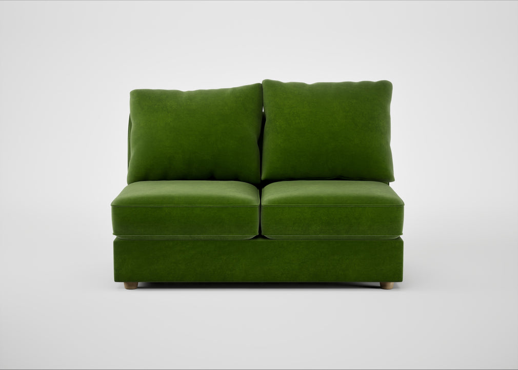 Tailor Medium Armless Unit Smart Luxe Velvet Grass / Natural