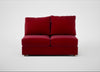 Tailor Medium Armless Unit Smart Luxe Velvet Mulberry / Natural