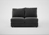 Tailor Medium Armless Unit Smart Luxe Velvet Nickel / Black