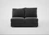 Tailor Medium Armless Unit Smart Luxe Velvet Nickel / Natural
