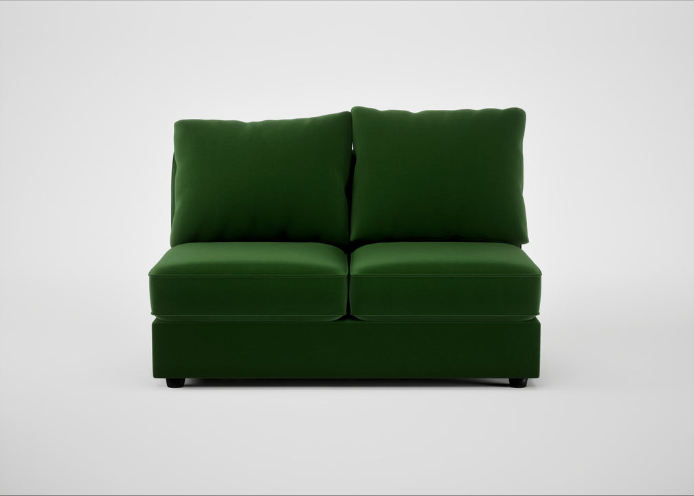 Tailor Medium Armless Unit Smart Velvet Forest / Black