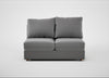 Tailor Medium Armless Unit Smart Velvet Mercury / Natural