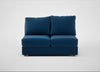 Tailor Medium Armless Unit Cotton Velvet Petrol / Natural