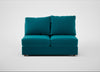 Tailor Medium Armless Unit Cotton Velvet Teal / Natural