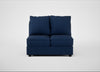 Tailor Double Armless Unit Broad Weave Lagoon / Black