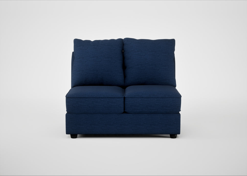 Tailor Double Armless Unit Broad Weave Lagoon / Black