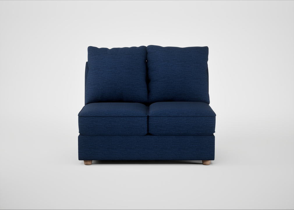 Tailor Double Armless Unit Broad Weave Lagoon / Natural