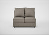 Tailor Double Armless Unit Broad Weave Pebble / Black