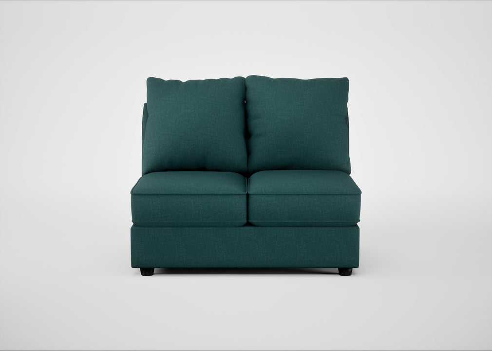 Tailor Double Armless Unit Brushed Cotton Pine / Black