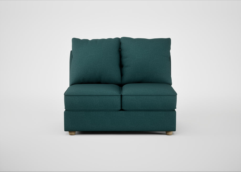 Tailor Double Armless Unit Brushed Cotton Pine / Natural