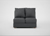 Tailor Double Armless Unit Melton Wool Granite / Natural