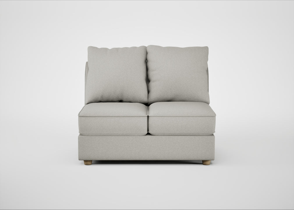 Tailor Double Armless Unit Melton Wool Limestone / Natural