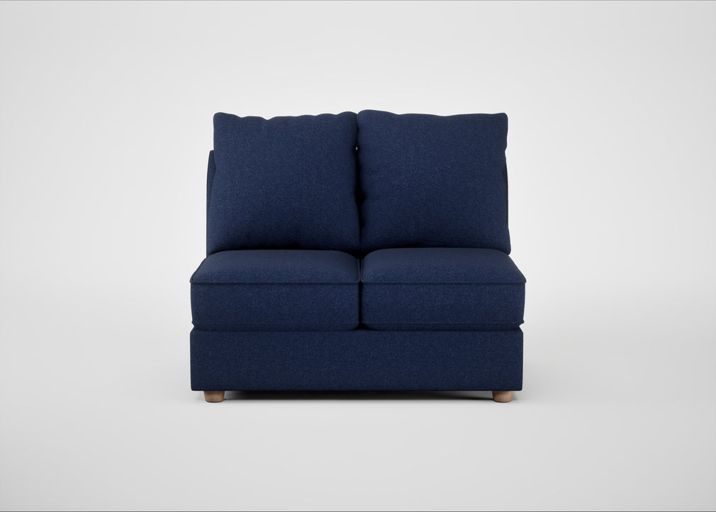 Tailor Double Armless Unit Melton Wool New Navy / Natural
