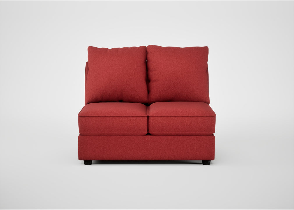 Tailor Double Armless Unit Melton Wool Red Oxide / Black