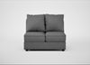 Tailor Double Armless Unit Melton Wool Shale / Black