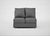 Tailor Double Armless Unit Melton Wool Shale / Natural