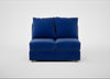 Tailor Double Armless Unit Smart Luxe Velvet Azure / Natural