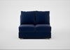 Tailor Double Armless Unit Smart Luxe Velvet Midnight / Natural