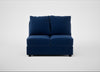 Tailor Double Armless Unit Cotton Velvet Midnight / Black