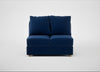 Tailor Double Armless Unit Cotton Velvet Midnight / Natural