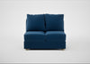 Tailor Double Armless Unit Cotton Velvet Petrol / Natural