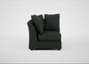 Tailor Curved Right Hand Facing Corner Unit Boucle Fern / Black