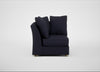 Tailor Curved Right Hand Facing Corner Unit Boucle Indigo / Natural