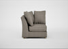 Tailor Curved Right Hand Facing Corner Unit Broad Weave Pebble / Natural