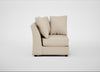 Tailor Curved Right Hand Facing Corner Unit Brushed Cotton Oat / Black