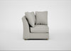 Tailor Curved Right Hand Facing Corner Unit Melton Wool Limestone / Natural