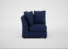 Tailor Curved Right Hand Facing Corner Unit Melton Wool New Navy / Black