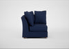 Tailor Curved Right Hand Facing Corner Unit Melton Wool New Navy / Natural
