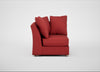 Tailor Curved Right Hand Facing Corner Unit Melton Wool Red Oxide / Natural