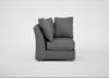 Tailor Curved Right Hand Facing Corner Unit Melton Wool Shale / Natural