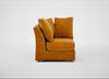 Tailor Curved Right Hand Facing Corner Unit Smart Luxe Velvet Cognac / Natural