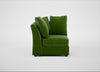 Tailor Curved Right Hand Facing Corner Unit Smart Luxe Velvet Grass / Black