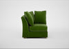 Tailor Curved Right Hand Facing Corner Unit Smart Luxe Velvet Grass / Natural