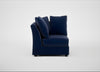Tailor Curved Right Hand Facing Corner Unit Smart Luxe Velvet Midnight / Black
