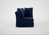 Tailor Curved Right Hand Facing Corner Unit Smart Luxe Velvet Midnight / Natural