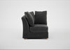 Tailor Curved Right Hand Facing Corner Unit Smart Luxe Velvet Nickel / Natural