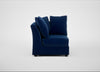 Tailor Curved Right Hand Facing Corner Unit Smart Velvet Dusk / Black