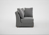 Tailor Curved Right Hand Facing Corner Unit Smart Velvet Mercury / Natural