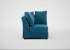 Tailor Curved Right Hand Facing Corner Unit Smart Velvet Ocean Blue / Black