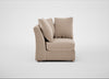 Tailor Curved Right Hand Facing Corner Unit Smart Velvet Pebble / Natural