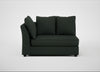 Tailor Large Curved Left Hand Facing Corner Unit Boucle Fern / Black