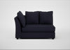 Tailor Large Curved Left Hand Facing Corner Unit Boucle Indigo / Black