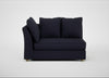 Tailor Large Curved Left Hand Facing Corner Unit Boucle Indigo / Natural